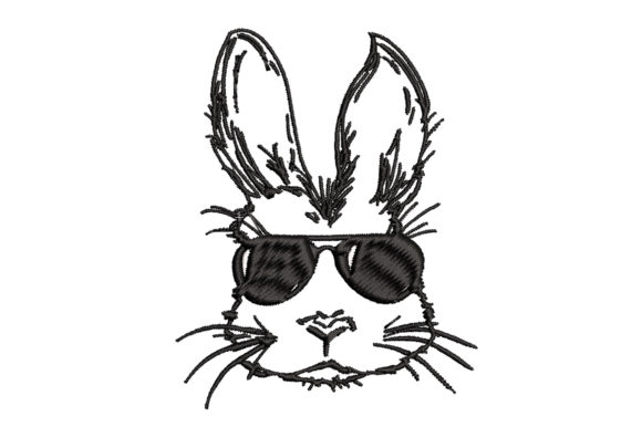 Bunny Wears Black Glasses Embroidery Review