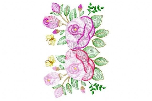 Cute Flowers with Butterflies Embroidery Review