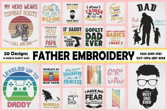 Father Embroidery Bundle Review for Boutique Sweatshirts