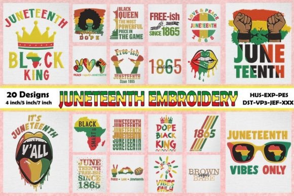 Juneteenth Embroidery Bundle Review for Craft Fair Success