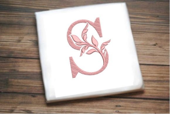 Letter S Beautiful Monogram Review for Apparel Projects