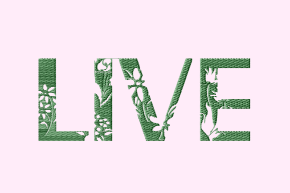 Live Floral Text Cut Out Embroidery Review for Personalized Gifts