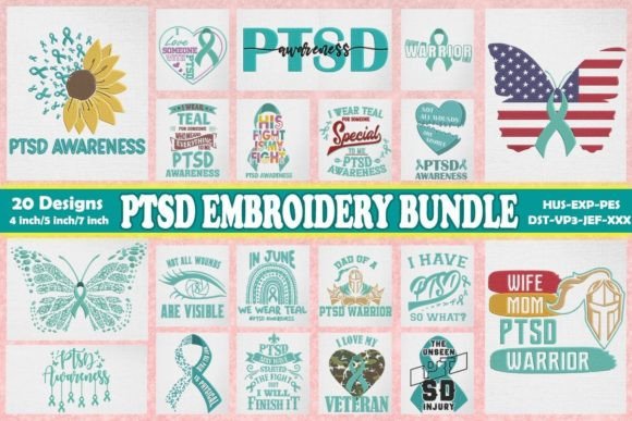 PTSD Awareness Embroidery Bundle Review
