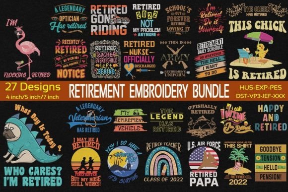 Retirement Embroidery Bundle Review