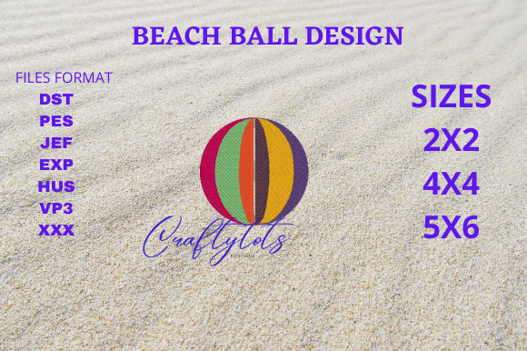 Summer Beach Ball Embroidery Review for Seasonal Shops