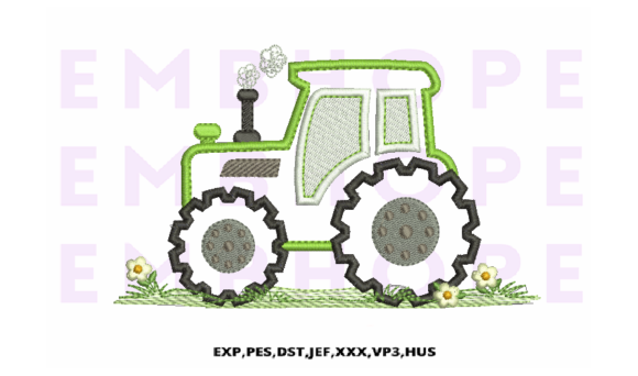 Tractor Green Embroidery Review for Etsy Sellers